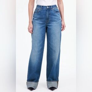 Madewell curvy superwide leg jeans in fannin wash
